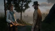 Sadie broke stereotypes by preferring guns over chores in the camp. (Image via Rockstar Games)